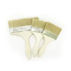 Wholesale brown wooden handle/customized bristle wall paint brush