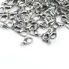 100pcs/lot 10/12/14/16mm Sliver Gold Metal Lobster Clasps Hooks Metal Connectors for Jewelry Making DIY Accessories