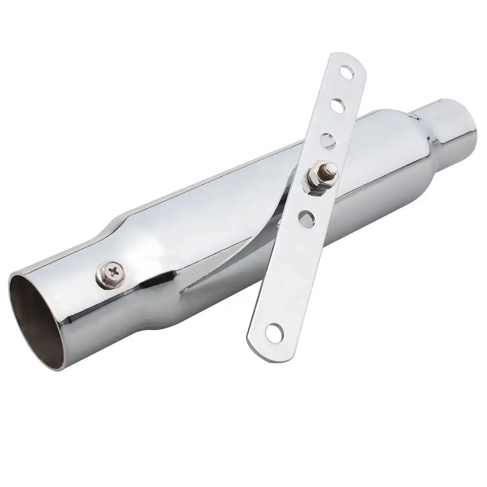 35-43 mm Chrome Black Universal Motorcycle Exhaust Muffler Pipe Fit For Harley Chopper