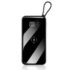 Digital display electronics products 5W qi wireless 10000mAh power banks powerbank