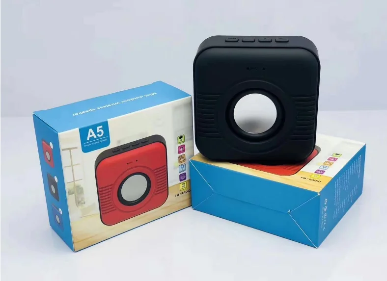 Square Gift Multi-function Wireless Connection Bluetooth Speaker Music Player Hands-free Call Small Speaker - ANKUX.COM