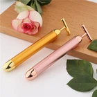 Beauty Personal Care Tools Face Lifting 2 In 1 Facial Massager 3D Roller Vibrative 24k Gold Energy Beauty Bar