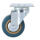 2/3/4/5 Inch Grey Rubber Caster Wheels Trolley Caster Wheels