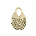 2020 Woven ins cotton mesh bag vacation beach bag handbag crochet handbags for ladies