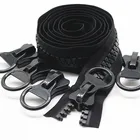 Black Color High Quality Economic Superior Large Plastic Zipper