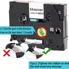 6mm Black on White Tz label TZ211 Laminated Label Tape Printer Tape Cartridge