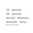 Diamond Earrings Gold Plated Luxury 925 Needles Diamond Designer Cc Brand Jewelry Hoop Earrings