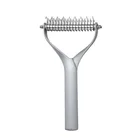 Factory new design Zinc Alloy Stainless Steel high Quality dogs cats hair removal brushes Pet Grooming Dematting Combs