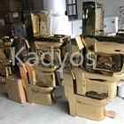 Floor mounted toilet KD-03GPB wc gold plated ceramic sanitary ware one piece wc