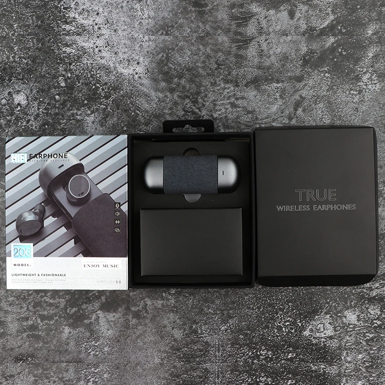New Design TWS-206 Portable Stereo Bluetooth Headset Handsfree Sport Headphone Microphone In-ear Wireless Earbuds - ANKUX.COM