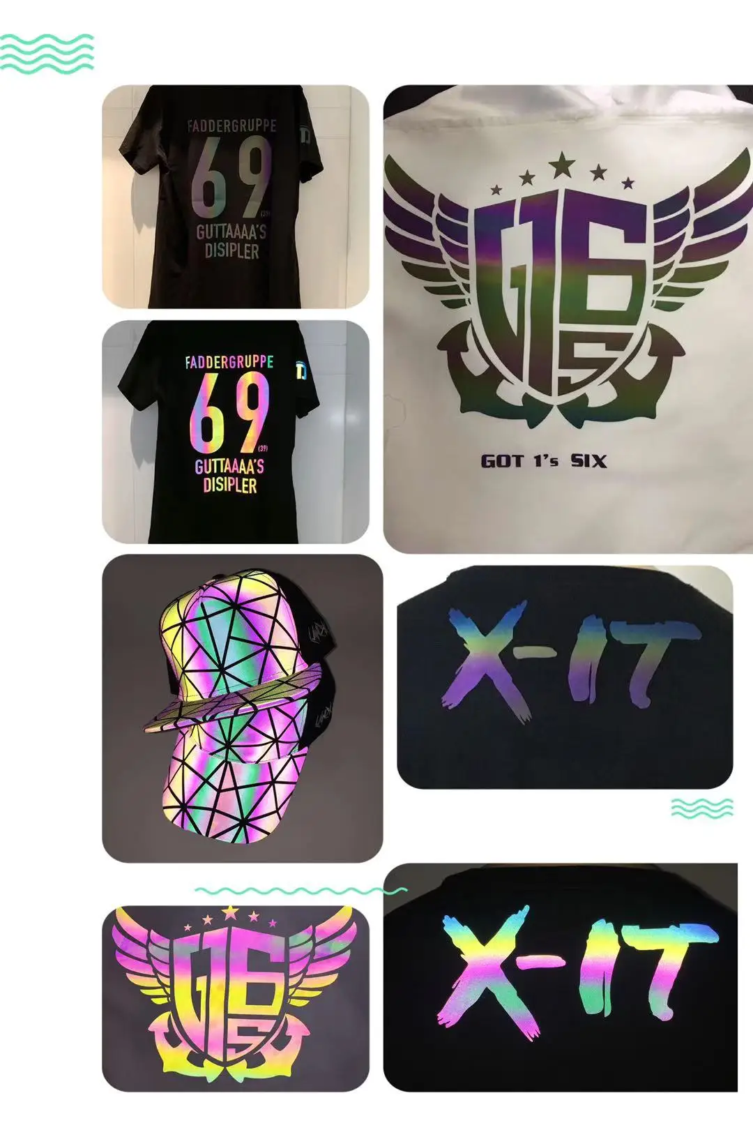 Heat transfer reflective logo /logo design for basketball jersey tshirt