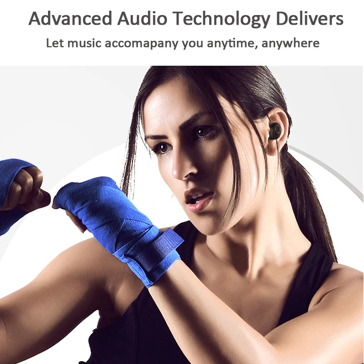 High Quality V11 TWS Sport Headphone Noise Cancelling Wireless Earbuds Hifi Stereo Bluetooth Headset - ANKUX.COM