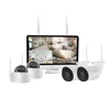 hd wifi ip cameras p2p home nvr kits 4ch H.265 1080P LCD NVR COMBO Wireless Kit indoor and outdoor
