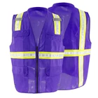 ZUJA Online Support Road Purple High Visibility Safety Vest