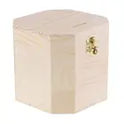 Custom DIY Art Wood Craft Unpainted Wooden Storage Box Octagon Wood Box For Money