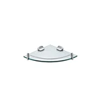 SUS304 stainless steel bathroom accessories single corner glass shelf