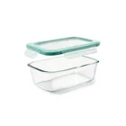 30oz Microwave Heat Resistant Plastic Lid Food Storage Glass Lunch Box