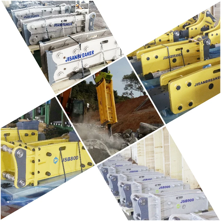 MSB SAGA 250HS Hydraulic Breaker Rock Hammer for 19-26 Ton Excavator with 140mm Rod Diameter and 12 Months Warranty