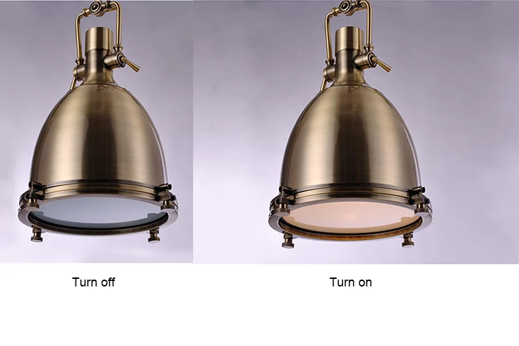 Industrial retro iron loft hanging light pendant lamp for kitchen hotel villa home Bar