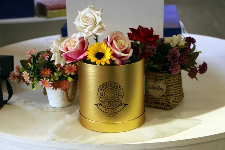fashionable cardboard paper rose box gift, wholesale luxury