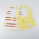 Free Sample Customize Soft Reusable Washable Cotton Fleece Funny Super Absorbent Snaps Adjustable Drool Triangle Baby Bibs