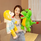 Doll Big Custom Plush Ventriloquism Human Doll 60cm Big Size Full Body Open Big Mouth Hand Puppet For Kids Toy