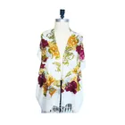 Ladies floral print 100% polyester scarfs with tasseles