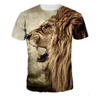 New arrival top sale custom all over print animal shirt for men , custom sublimation polyester t-shirt