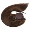 Straight ponytail human hair 100g per piece drawstring pony hair extension