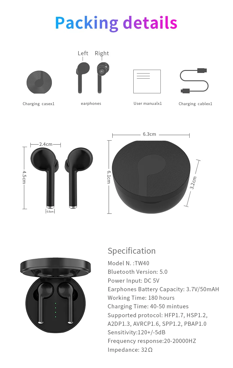 Wholesale price headset true tws 5.0 1:1 Apod sport headphones earphones i22 i30 i88 i23 tws wireless earbuds tw40 - ANKUX.COM