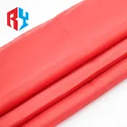 China manufacturer custom soild bright stain soft red silk fabric for case lining clothing
