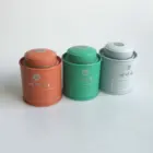 Wholesale Round Storage Tea Container Metal Cylinder Tea Tin With Lids