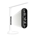 Office Switch Desk Smart Office Reading Lamps Light 10w 5 Level Dimming Touch Switch Table Lamp With Alarmclock