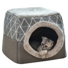 Factory Direct Sales Yurt Cat House Warm Cotton Closed Pet House Deluxe Dog House