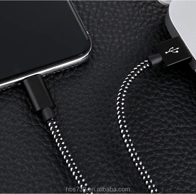 Hot sell Braided for lighting charging cables metal connector micro usb cable data transfer charging usb cable - ANKUX.COM