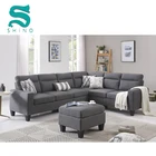 SHINO Sofa Brown Indoor Furniture L Shaped Sofa Set Living Room Sofas