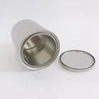 1L 3OZ Round Shape Open Head Tin Pail Empty Tin Can for Chemical