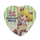 Wholesale Tin Badge Custom Pin Badge Lapel Heart Shaped Buttons Pin Back