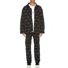 Mens Coats Outerwear OEM Streetwear Allover Print Mens Jackets Coats
