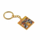 hot sell keychain keyring custom epoxy logo key holder