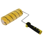 US style acrylic 4 cage wires zinc plated frame with rubber and plastic handle paint roller brush