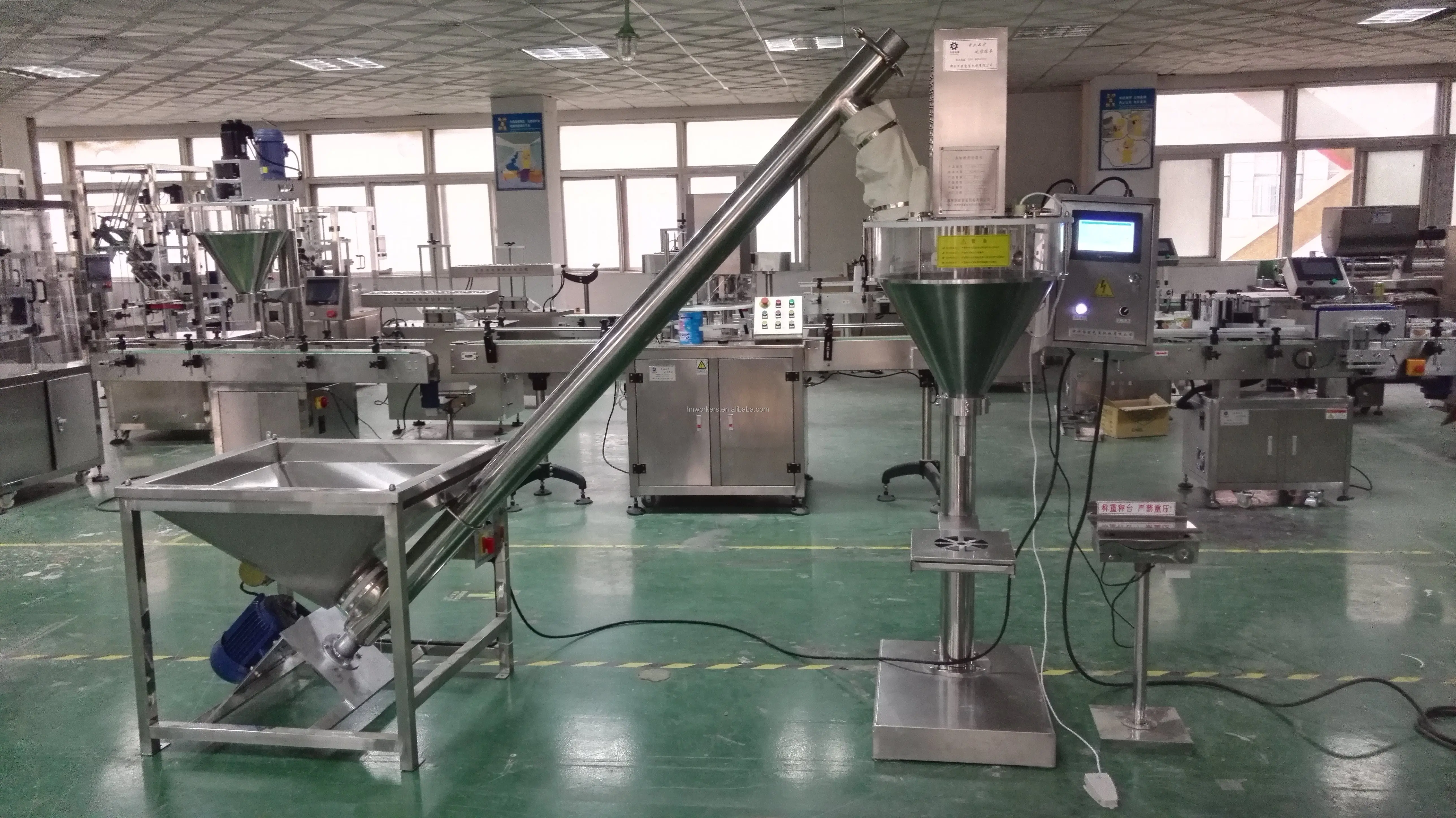 Semi automatic dry powder filler flour filling packaging machine
