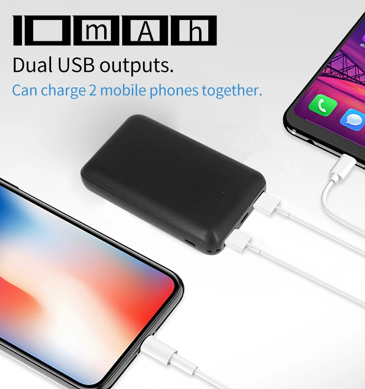 mini 10000 mah powerbank banco de poder energia portatil banque de puissance type c usb pd fast charging power bank 10000mah - ANKUX.COM