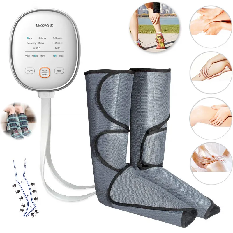 Массажер для ног кровообращение устройство теленок невропатия массаж для домашнего использования для икр, ног, лодыжек и ног для поддержки вены