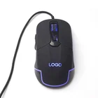 Wholesale 6D Laser Custom Logo Ergonomic RGB Light PC Wired Computer Gaming Mouse OEM