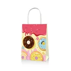 YISHU donut party favor for kids paper gift bag birthday party supplies goody bag