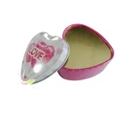 JH Nice wedding heart shape sweet gift metal tin box