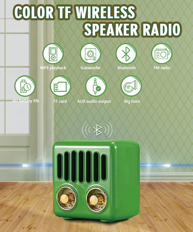 Birthday gift China manufacturer fm portable radio abs material lightweight home radio