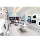 Laptop Showroom Display Counter Decoration Computer Shop Interior Design Ideas