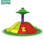 Park public play zone rockery plastic climb rock hill playground kids climbing mountain